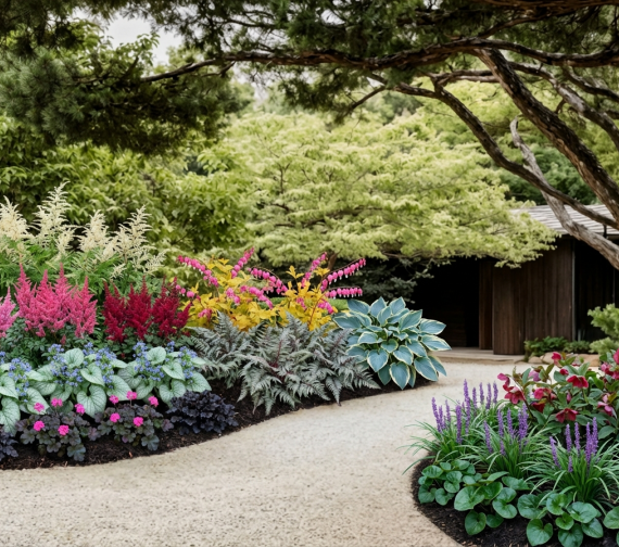 Zīmējums dobei zem lapu kokiem 8.5 m2