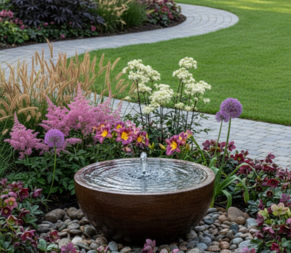 Mālaina dobe romantiskai un ilgstoši ziedošai noskaņai 14m2